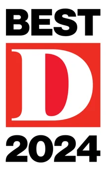 D Magazine 50 Years logo